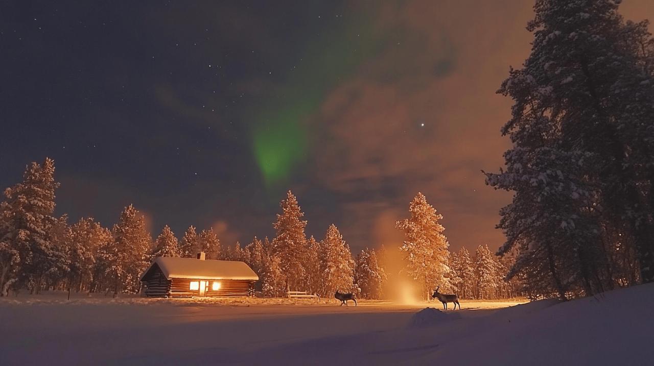 Voyage magique en Laponie finlandaise : a la rencontre du Pere Noel et ses rennes